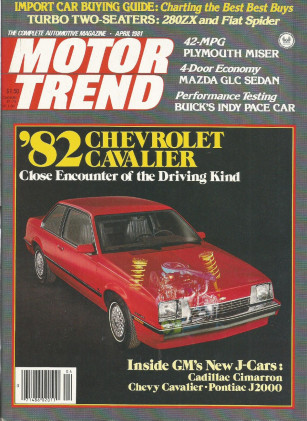 MOTOR TREND 1981 APR - GT350, REGAL INDY, 280ZX-TURBO